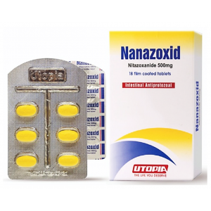 Nanazoxid ( Nitazoxanide 500 mg ) 18 film coated tablets 